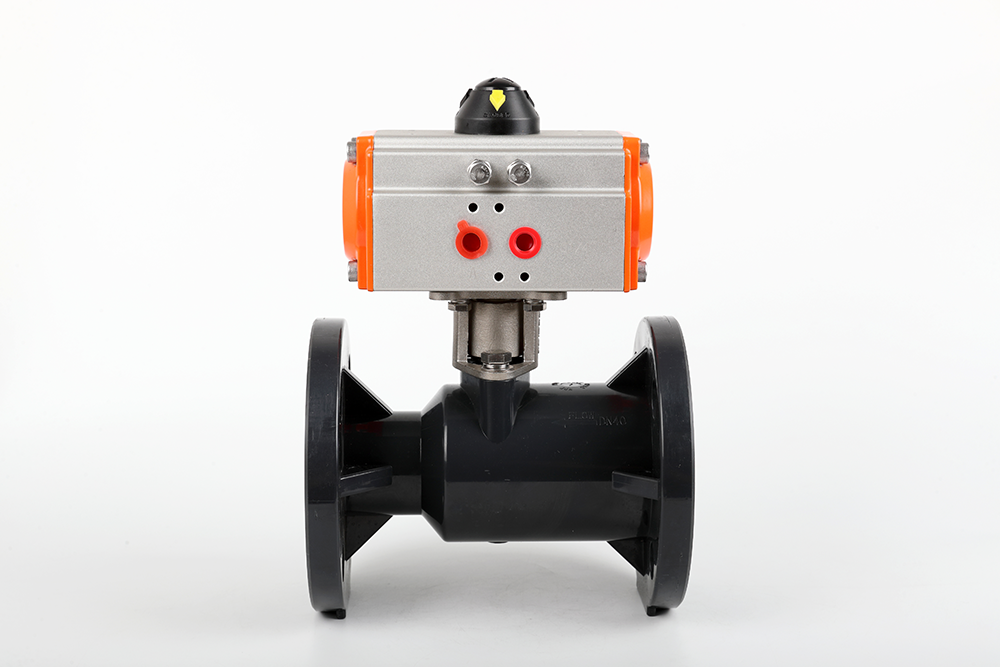 华安气动法兰一体球阀